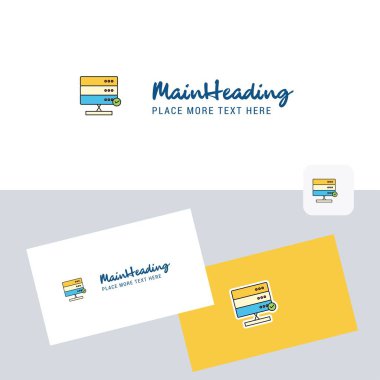 Kartvizit şablonu ile Yönetim Kurulu vektör logo. Zarif kurumsal kimlik. -Vektör