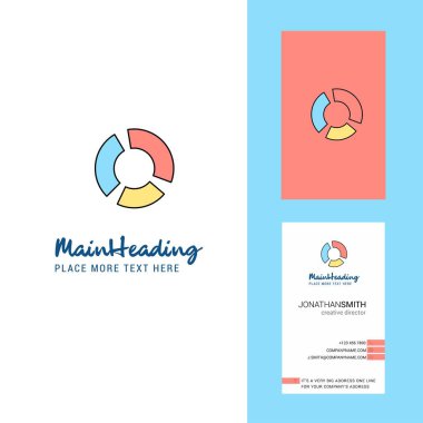 Yaratıcı Logo ve kartvizit grafiğini çizin. dikey tasarlamak vektör