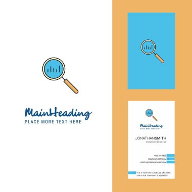 Yaratıcı Logo ve kartvizit arayın. dikey tasarlamak vektör