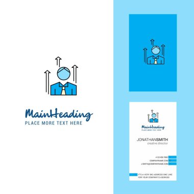 Avatar Logo yaratıcı ve kartvizit. dikey tasarlamak vektör