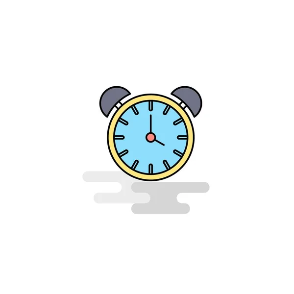 Flat Alarm Clock Icon Vector — Wektor stockowy