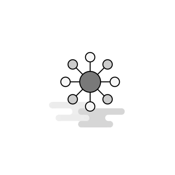 네트워크 아이콘입니다 채워진된 아이콘 — 스톡 벡터