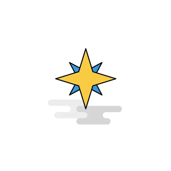 Flat Star Icon Vector — Stock Vector