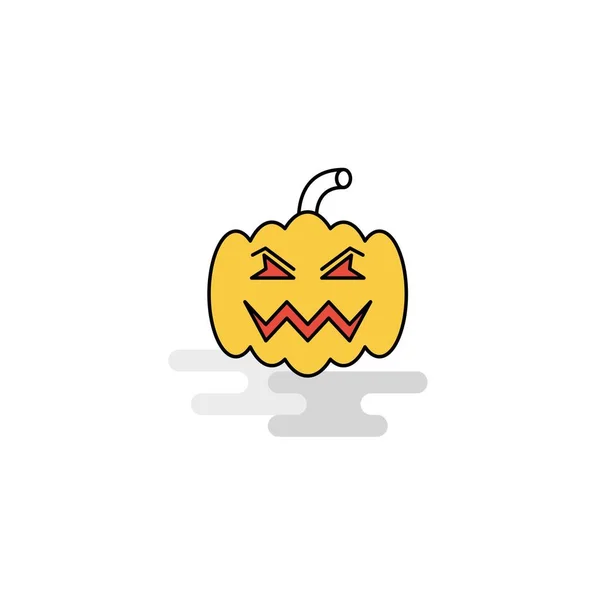 Icono Calabaza Plana Vector — Vector de stock