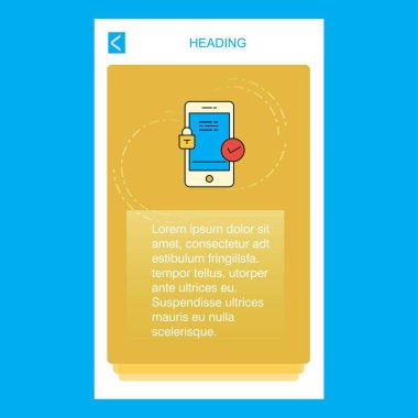 Smartphone telefon dikey banner tasarım tasarımı. Vektör