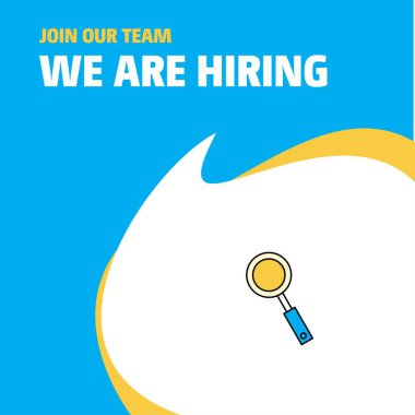 Bize katıl. Busienss firma arama Poster belirtme çizgisi tasarım işe vardır. Vektör arka plan