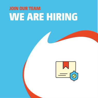 Bize katıl. Şirket busienss korunan belgeyi biz çoğu işe Poster belirtme çizgisi tasarım. Vektör arka plan