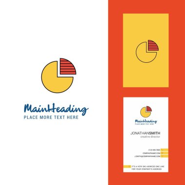 Pasta grafik Logo yaratıcı ve kartvizit. dikey tasarlamak vektör