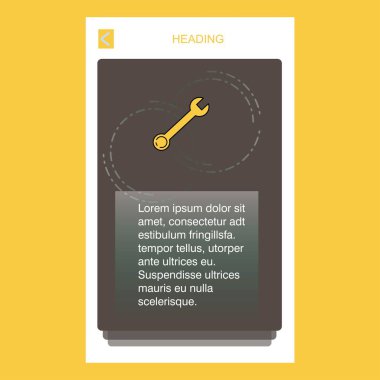 Mobil dikey banner tasarım tasarımı anahtarı. Vektör