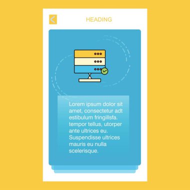 Mobil dikey afiş tasarım tasarımı. Vektör