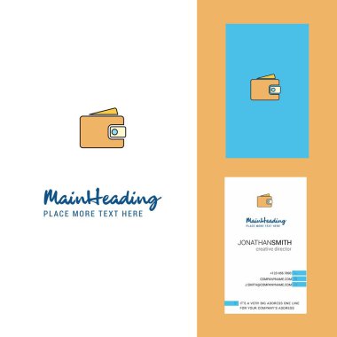 M-cüzdan yaratıcı Logo ve kartvizit. dikey tasarlamak vektör
