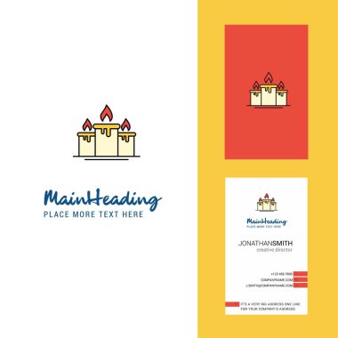 Mum yaratıcı Logo ve kartvizit. dikey tasarlamak vektör