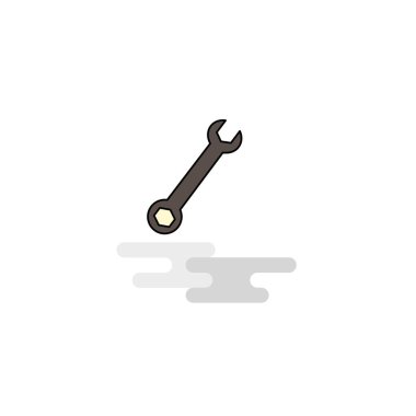 Düz Wrench kutsal kişilerin resmi. Vektör