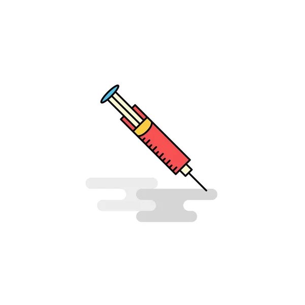 Flat Syringe Icon Vector — Stock Vector