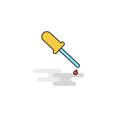 Düz Damlalık simgesini tıklatın. Vektör