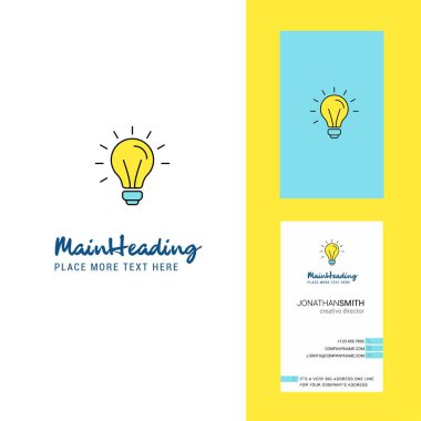 Logo yaratıcı fikir ve kartvizit. dikey tasarlamak vektör