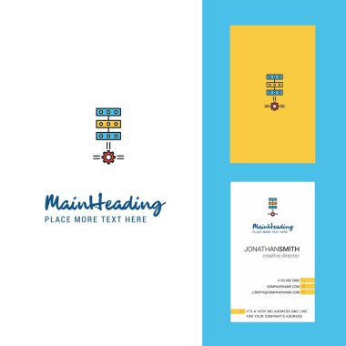 Yaratıcı Logo ve kartvizit ayarlama ağlar. dikey tasarlamak vektör