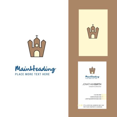 Av ev yaratıcı Logo ve kartvizit. dikey tasarlamak vektör