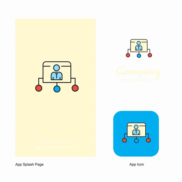 Ikonę Aplikacji Sieciowych Firmy Logo Projekt Strony Splash Elementy Projektu — Wektor stockowy