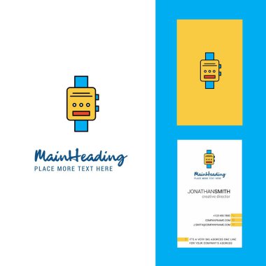 Yaratıcı Logo ve kartvizit dikkat et. dikey tasarlamak vektör