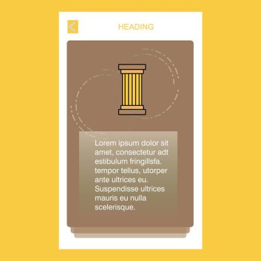 Piller mobil dikey banner tasarım tasarımı. Vektör