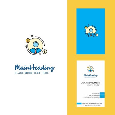 Avatar Logo yaratıcı ve kartvizit. dikey tasarlamak vektör