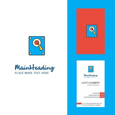 Hoparlör yaratıcı Logo ve kartvizit. dikey tasarlamak vektör