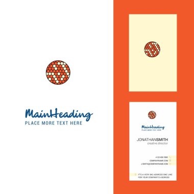 Golfball yaratıcı Logo ve kartvizit. dikey tasarlamak vektör