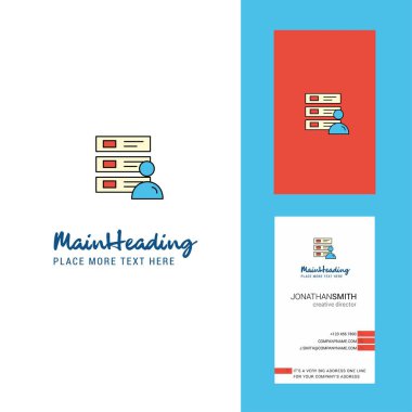 Yaratıcı Logo ve kartvizit dosyaları. dikey tasarlamak vektör