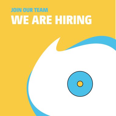 Bize katıl. Poster belirtme çizgisi tasarım eleman arıyor musunuz Busienss şirket Cd. Vektör arka plan