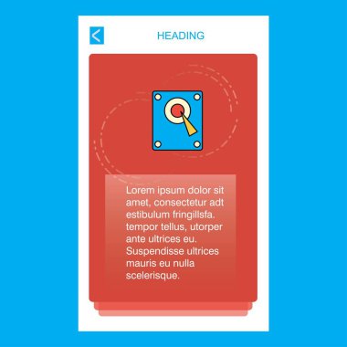 Hoparlör telefon dikey banner tasarım tasarımı. Vektör