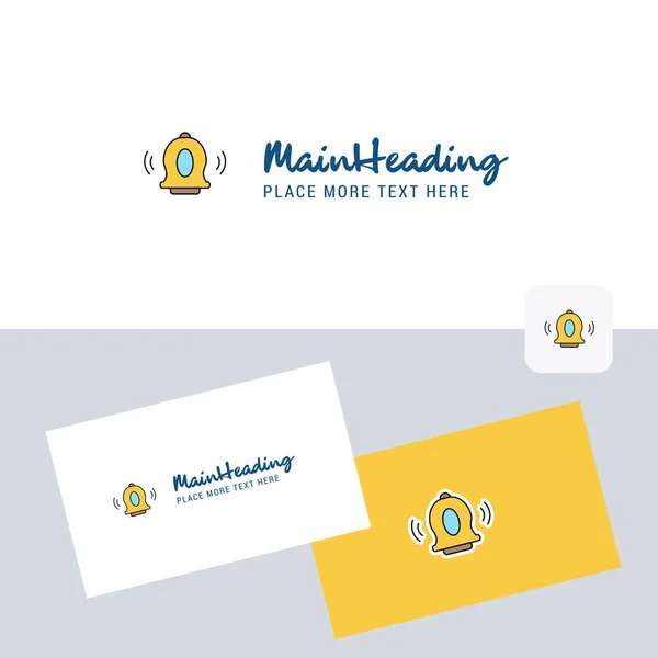 Κουδούνι Λογότυπο Φορέα Πρότυπο Επαγγελματική Κάρτα Κομψό Εταιρική Ταυτότητα Διάνυσμα — Διανυσματικό Αρχείο