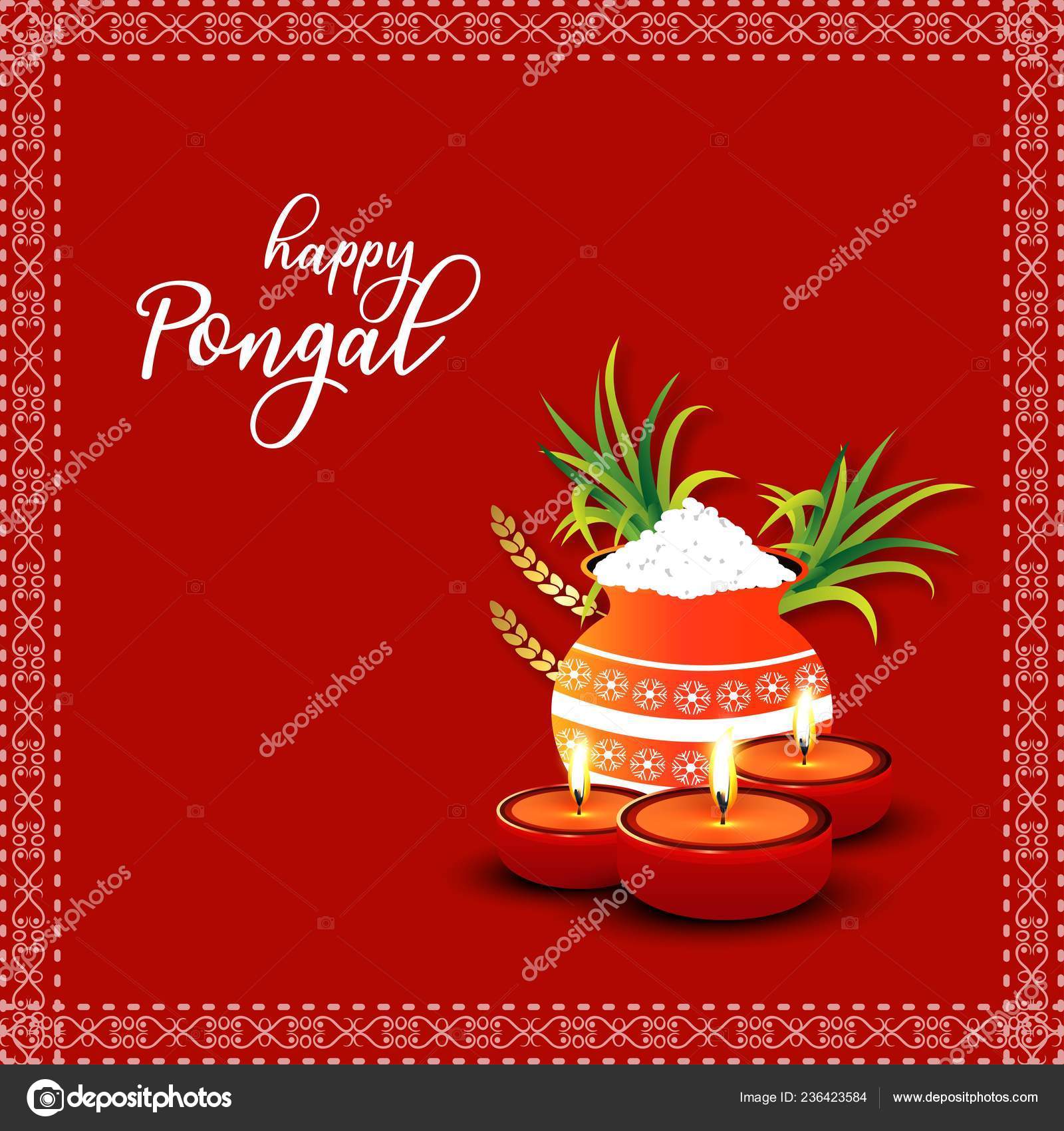 happy pongal background vector illustration stock vector c ibrandify 236423584 depositphotos