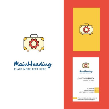 Araç kutusu yaratıcı Logo ve kartvizit. dikey tasarlamak vektör