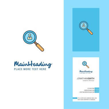 Arama avatar Logo yaratıcı ve kartvizit. dikey tasarlamak vektör