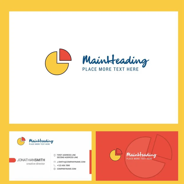 Design Logo Com Tagline Front Back Business Card Template Design —  Vetores de Stock