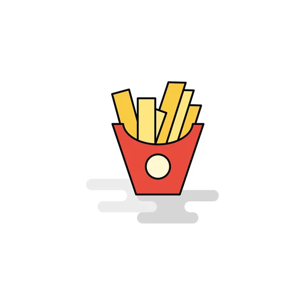 Icono Papas Fritas Vector — Vector de stock