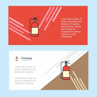 Silindir kurumsal iş banner şablon, yatay reklam iş afişi.