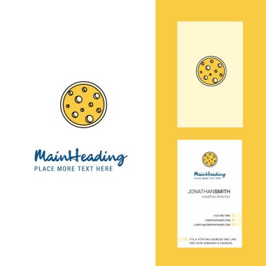 Yaratıcı Logo ve kartvizit moon. dikey tasarlamak vektör