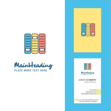 Yaratıcı Logo ve kartvizit dosyaları. dikey tasarlamak vektör
