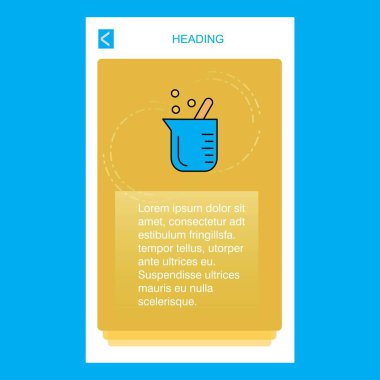 Kabı mobil dikey banner tasarım tasarımı. Vektör