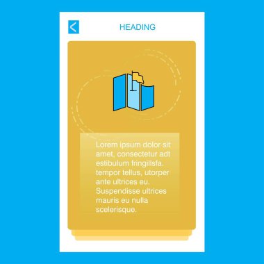 Mobil dikey banner tasarım tasarımı eşleyin. Vektör