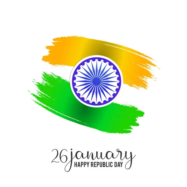 Día República India Enero Antecedentes — Vector de stock