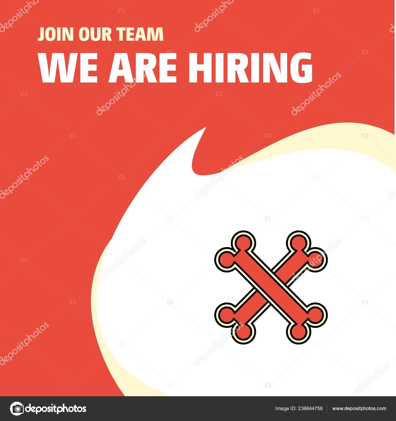 Nuestro Equipo Busienss Company Bones Hiring Poster Callout