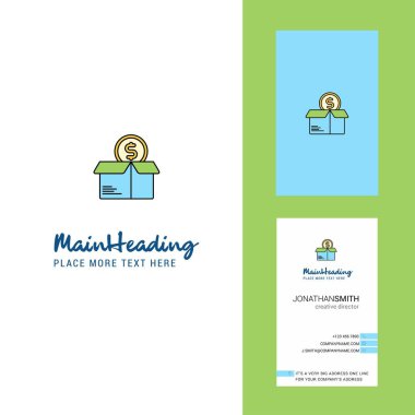Yaratıcı Logo ve kartvizit alışveriş. dikey tasarlamak vektör