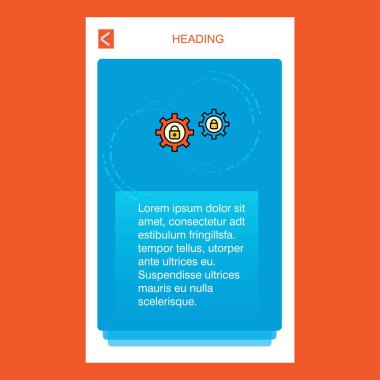 Ayar mobil dikey afiş tasarım tasarım korumalı. Vektör