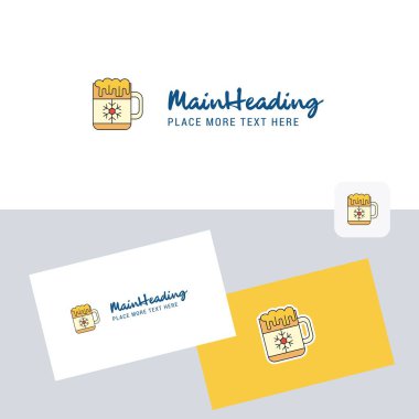 Kartvizit şablonuyla çanak vektör logo. Zarif kurumsal kimlik. -Vektör