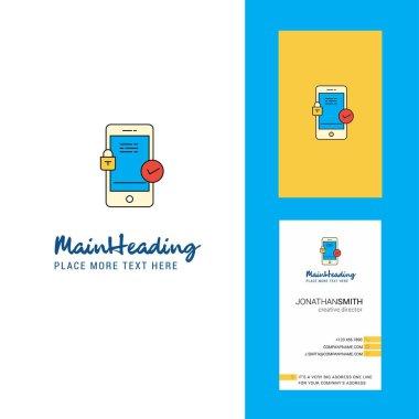 Smartphone yaratıcı Logo ve kartvizit. dikey tasarlamak vektör