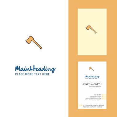 Balta yaratıcı Logo ve kartvizit. dikey tasarlamak vektör