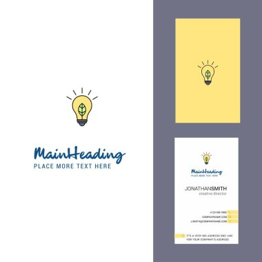 Logo yaratıcı fikir ve kartvizit. dikey tasarlamak vektör